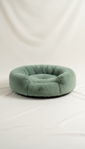 Plush Pet Bed, front view on neutral background
