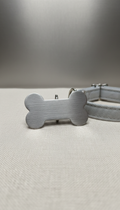 Brushed Aluminum Bone-Shaped ID Tag