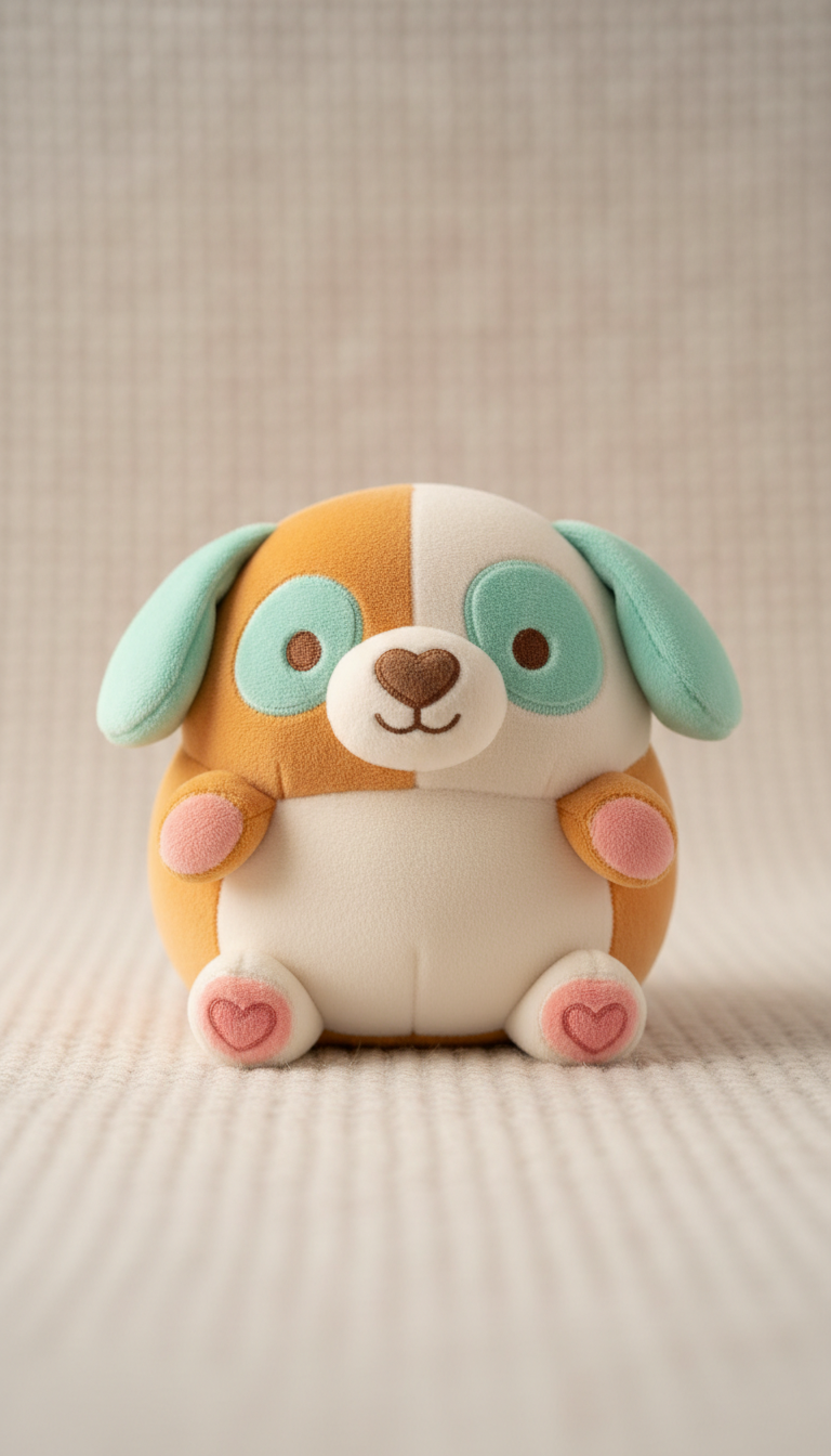 Whimsical Plush Dog Toy