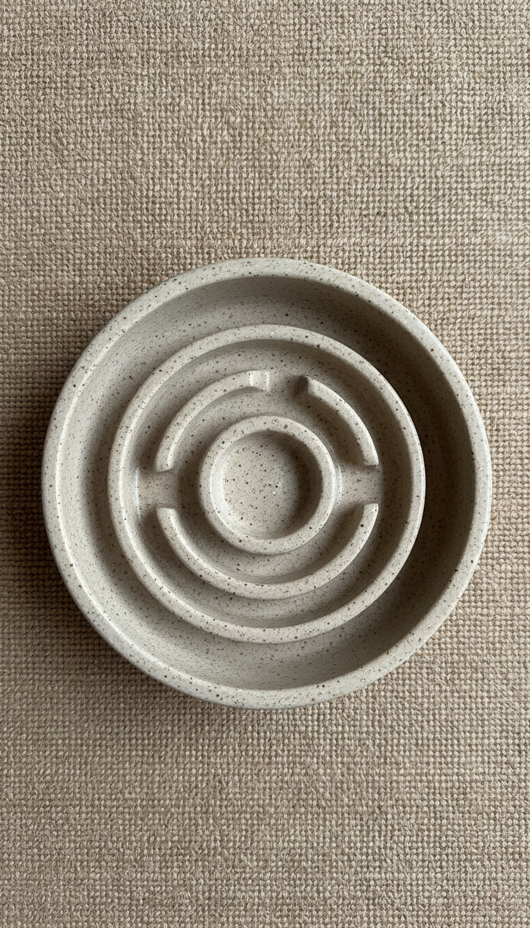 Ceramic Slow Feeder Pet Bowl