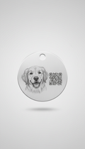 Modern Scannable Pet ID Tag
